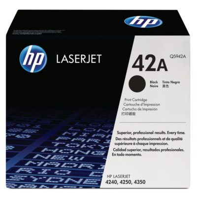 hp 42127407 Toner, Black Single Pack, Q5942A hp 42127407 Toner, Black Single Pack, Q5942A
